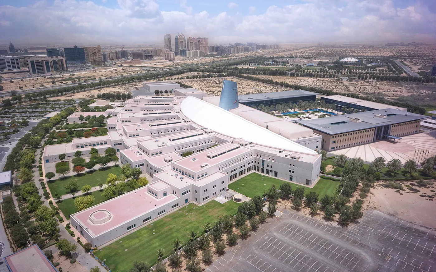 The file represents an image of the university's campus in Dubai, UAE