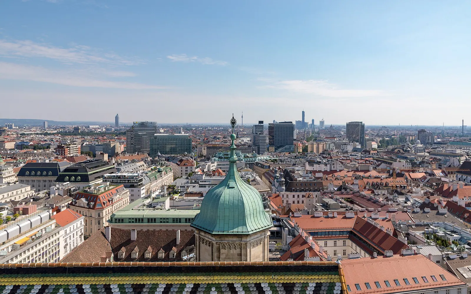 View from South Tower of St. Stephen’s Cathedral , Vienna , Austria