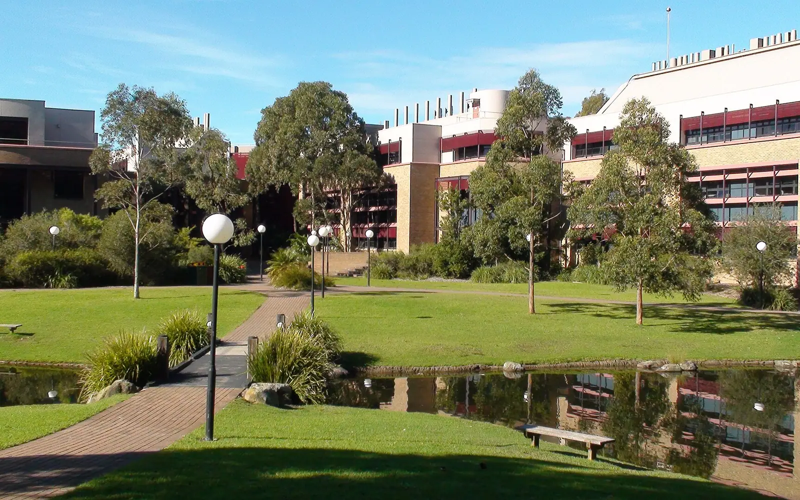 View of the Science buildings at the University of Wollongong as seen from the West.