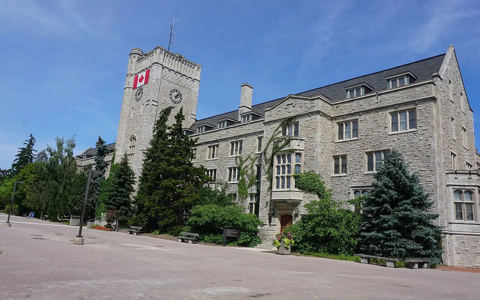 Johnston Hall on the campus of the University of Guelph