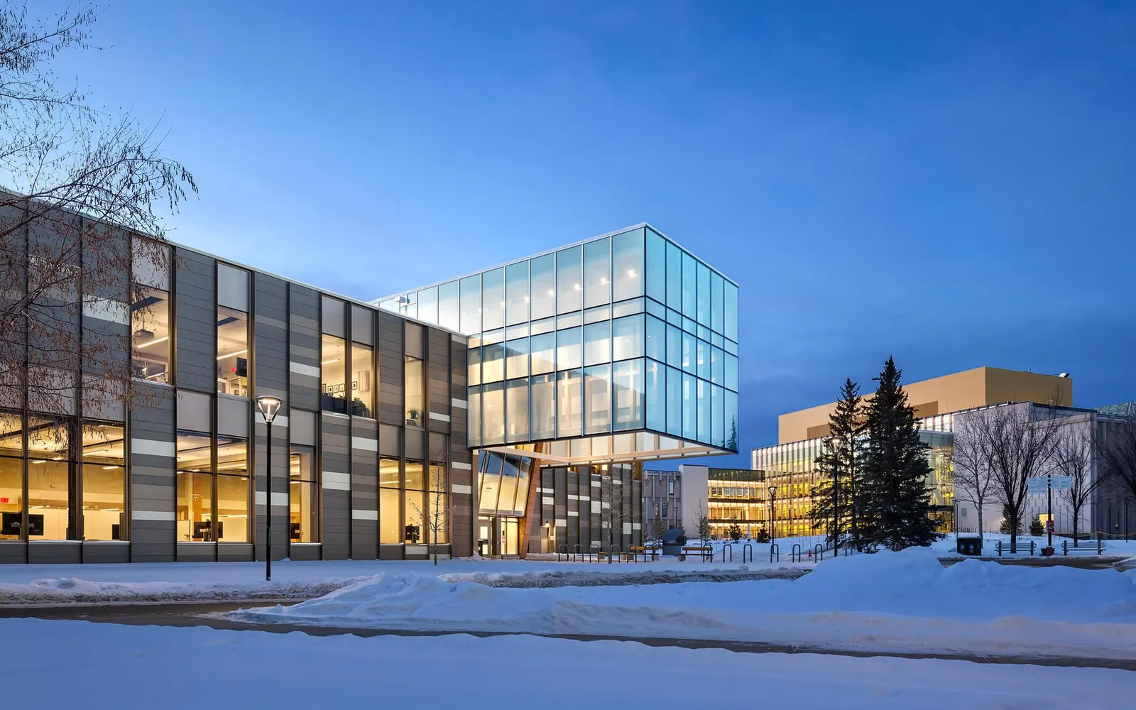 East facing side of the Taylor Institute for Teaching and Learning
