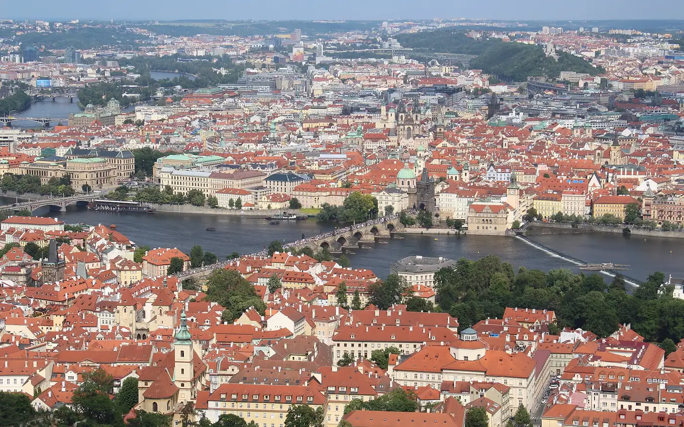 Views from Petřín, Prague