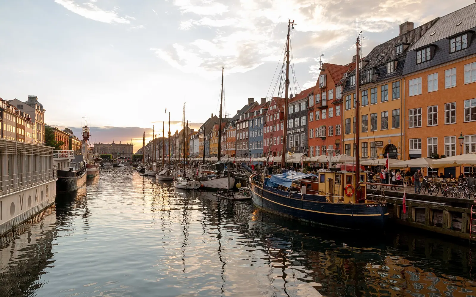 Nyhavn in Copenhagen, Denmark