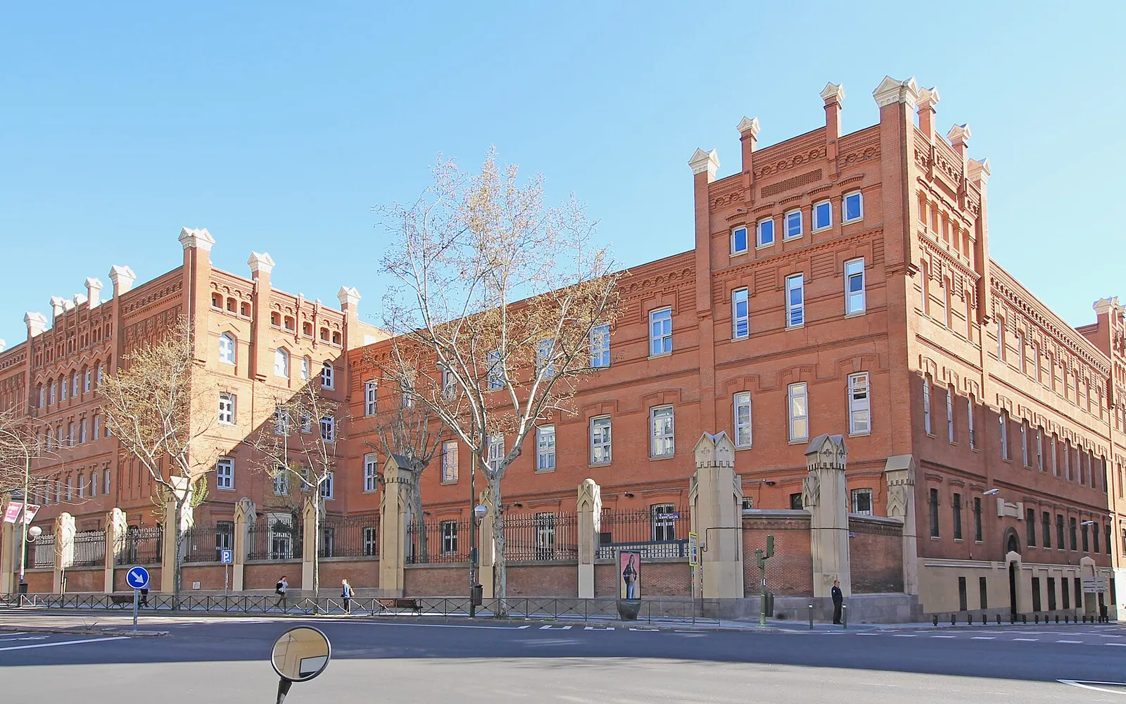 Façade of ICADE building in Madrid ( Spain ).