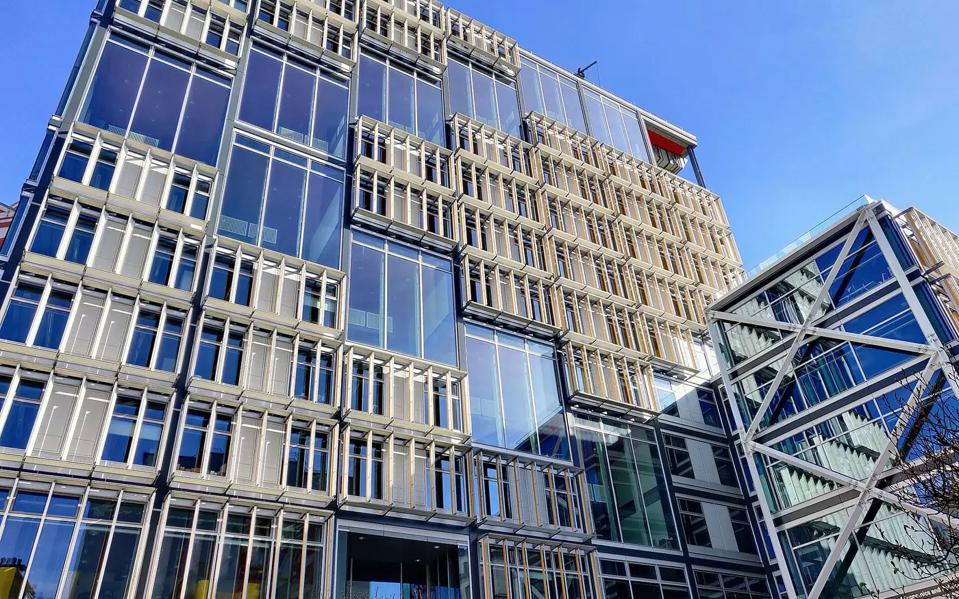 The Centre Building at LSE replaced a ramshackle collection of older buildings which can been accumulated by the school along Houghton Street. The construction also created a moderately sized square in front, currently k