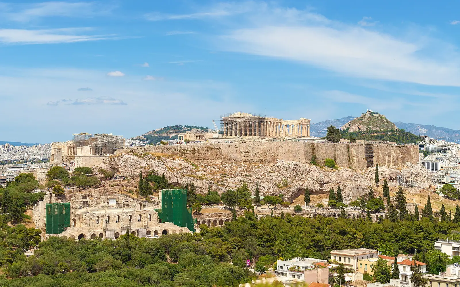 Acropolis in Athens , Greece