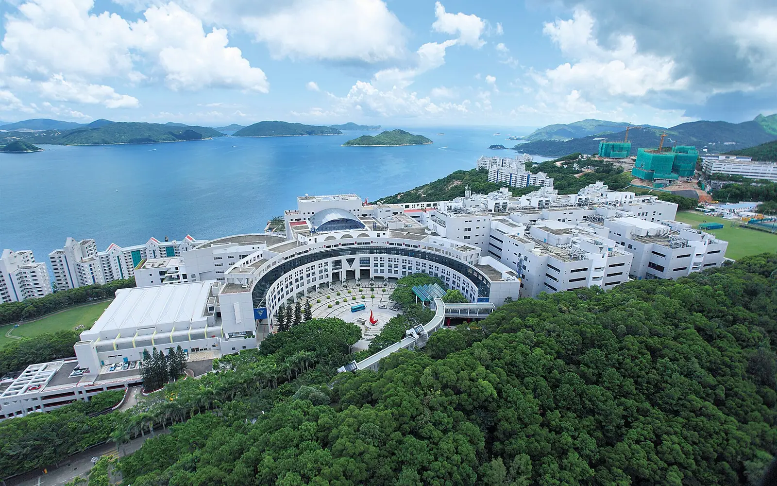 HKUST campus view looking from above, photo taken in 2012.