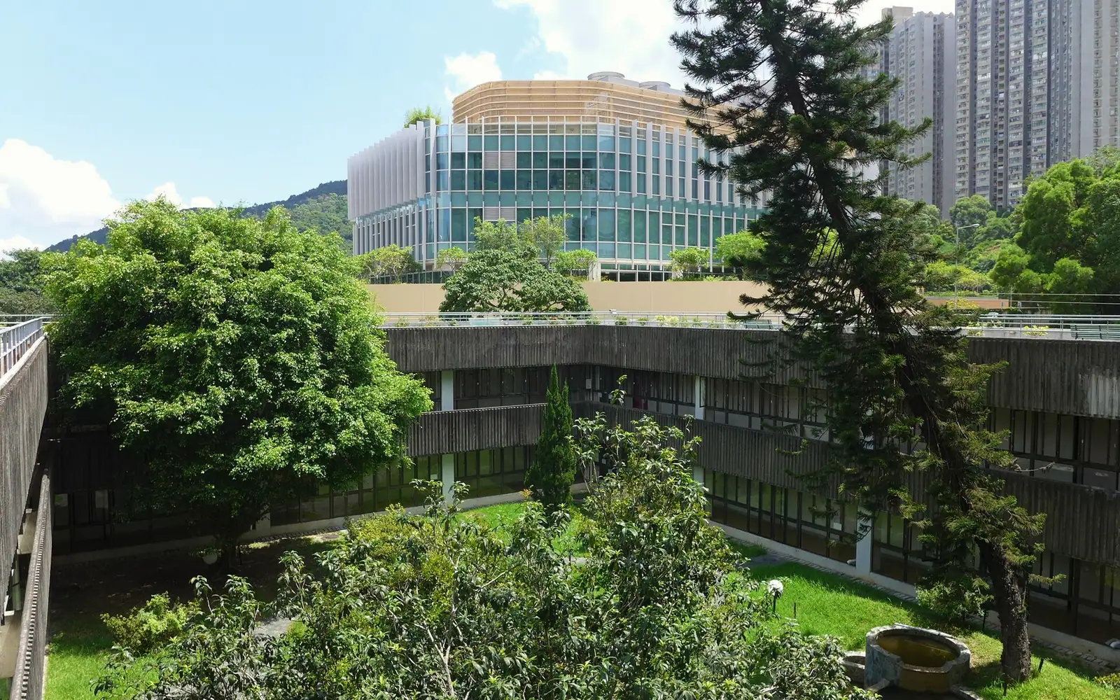 Hang Seng Management College Hostel Courtyard