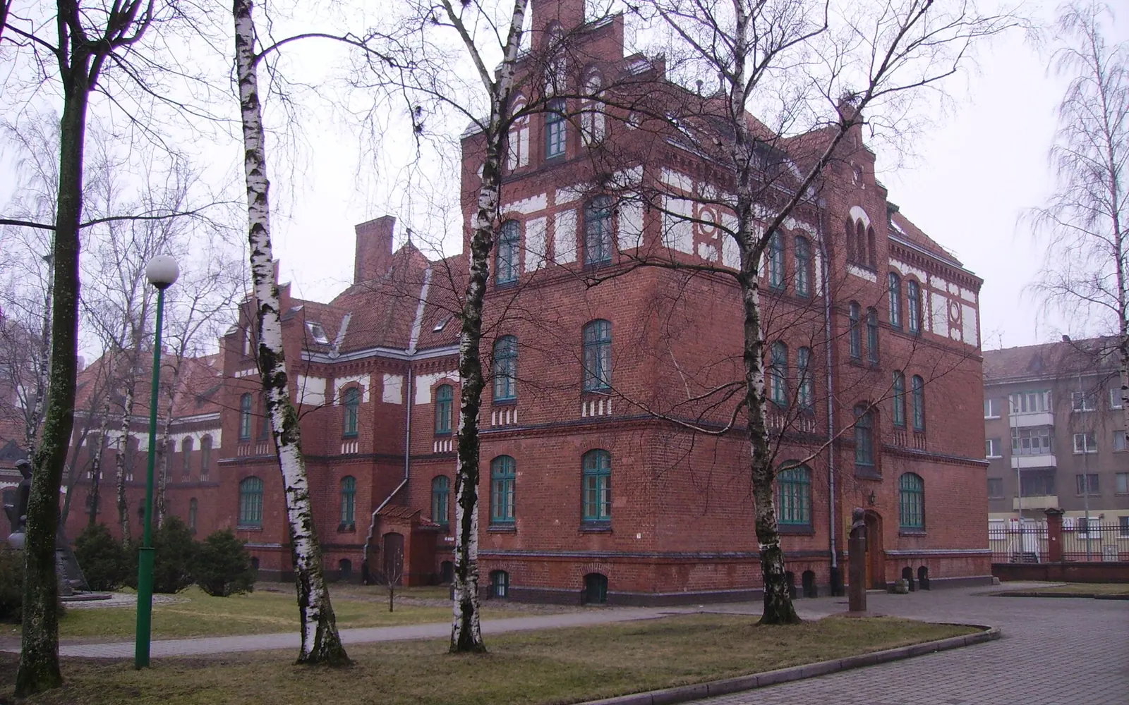 Historic buildings on the campus of Klaipėda University