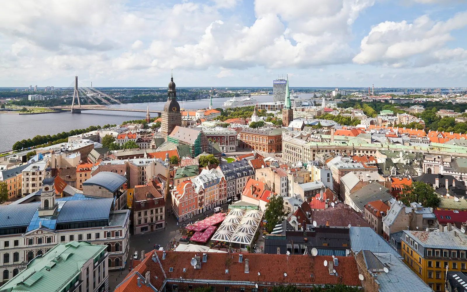 View of Riga from St. Peter's church, Latvia