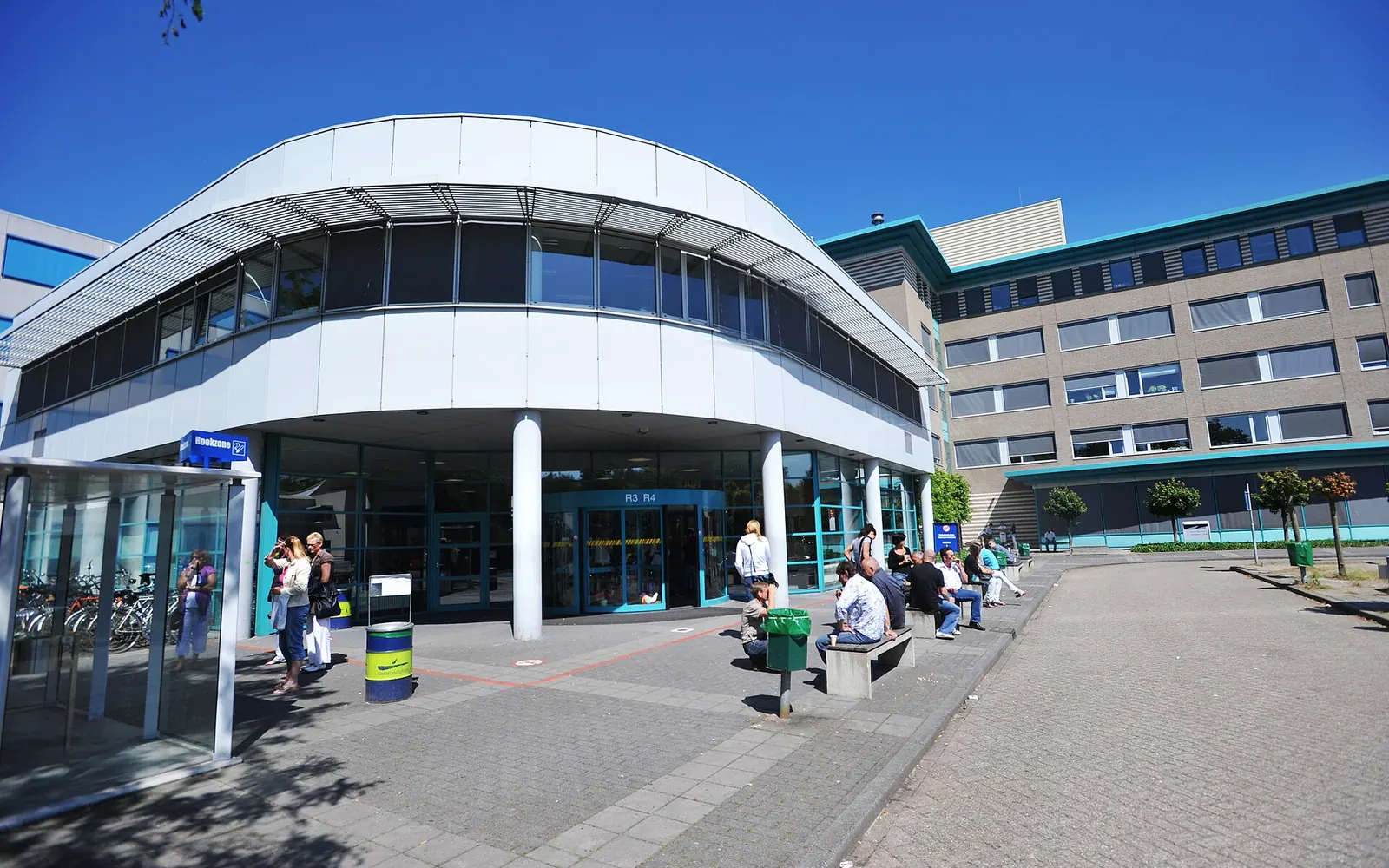 One of the campus buildings in Eindhoven