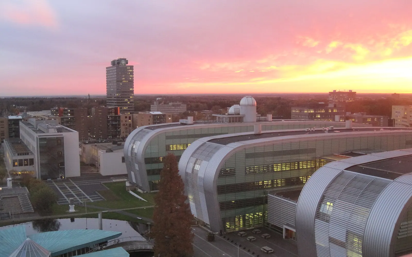 Radboud University Nijmegen science-park view from Mercator II building, Nijmegen, the Netherlands