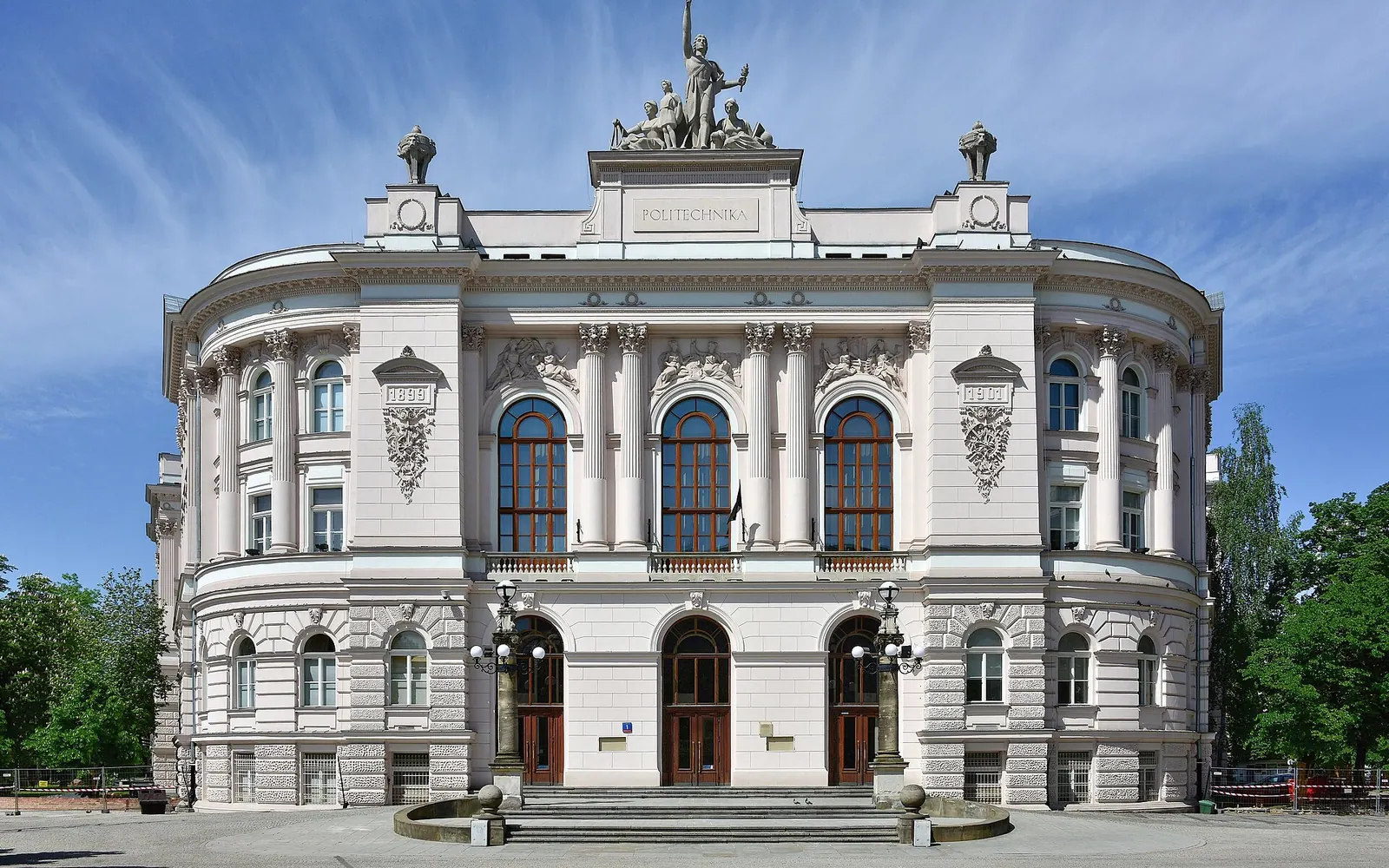 Main Building of the Warsaw University of Technology at 1 Politechniki Square in Warsaw