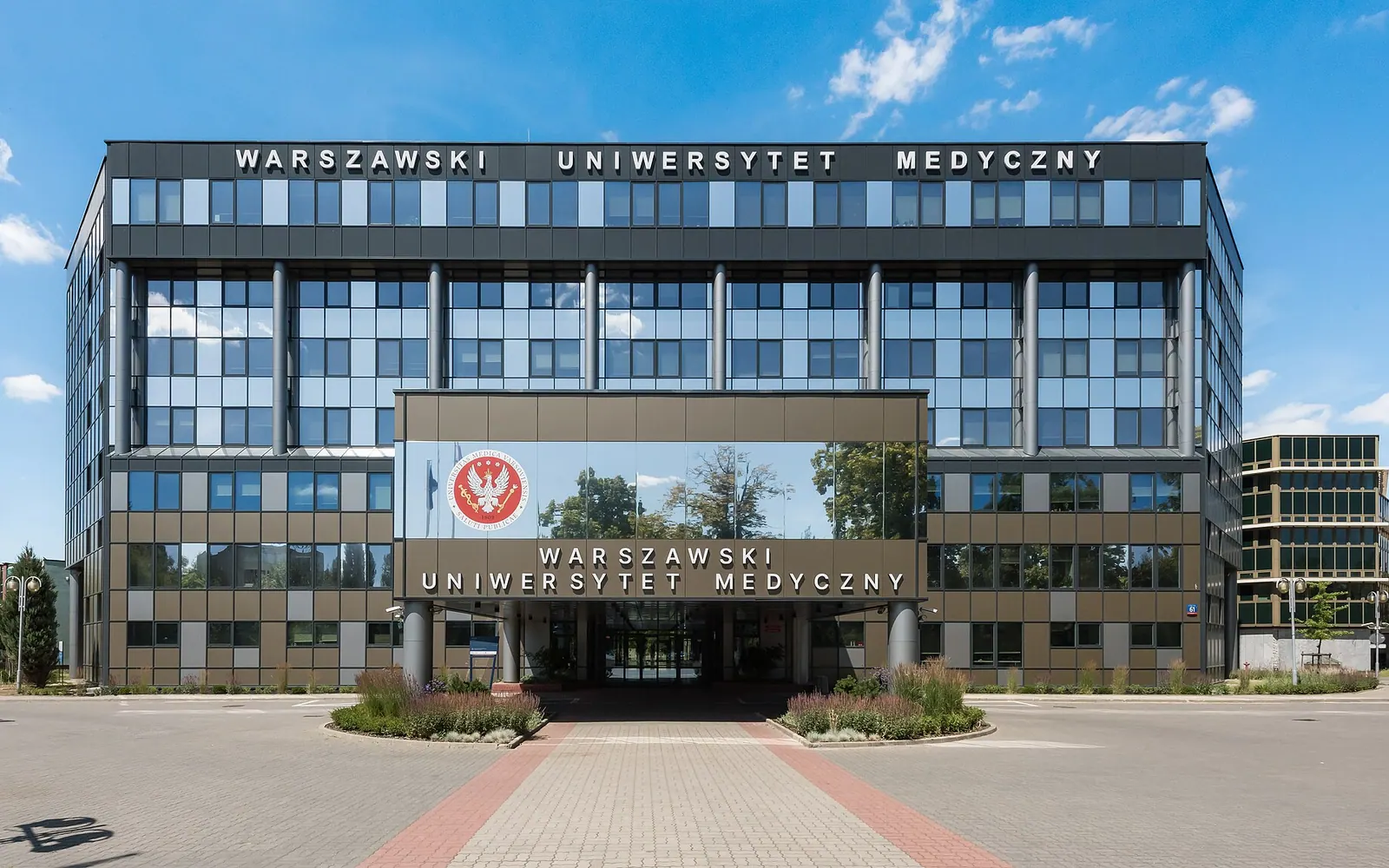 The headquarters of the Rector's Office of the Medical University of Warsaw at 61 Żwirki i Wigury Street in Warsaw