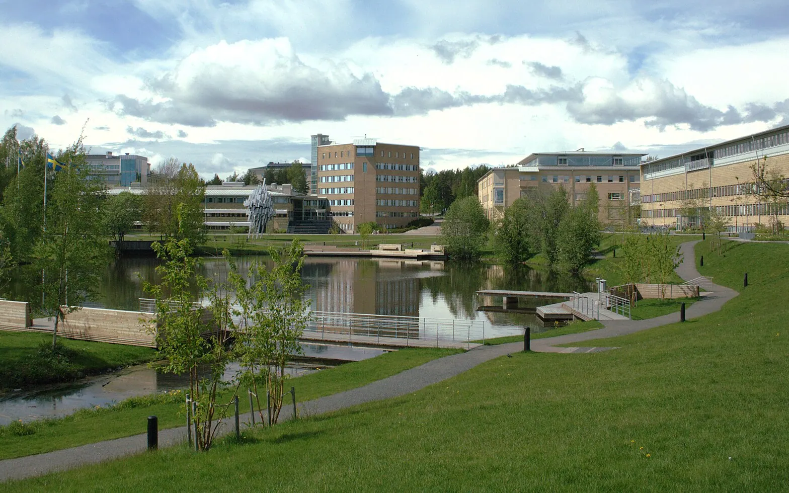 Umeå University Campus pond, Sweden