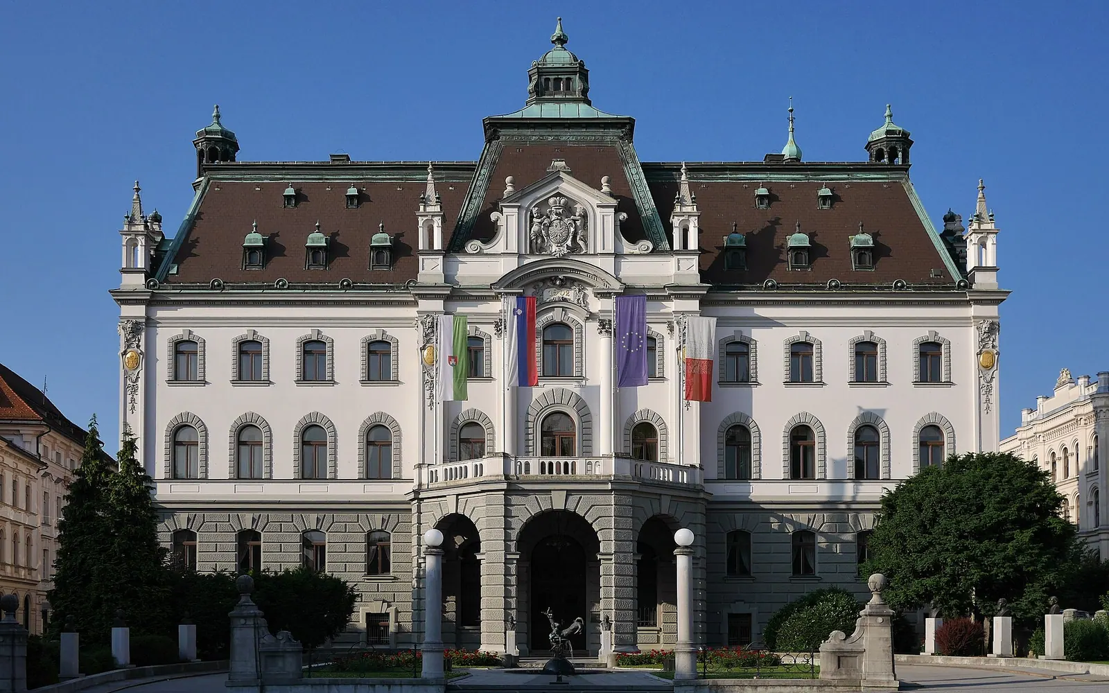 University of Ljubljana Palace, Slovenia. Seat of Rectorate.