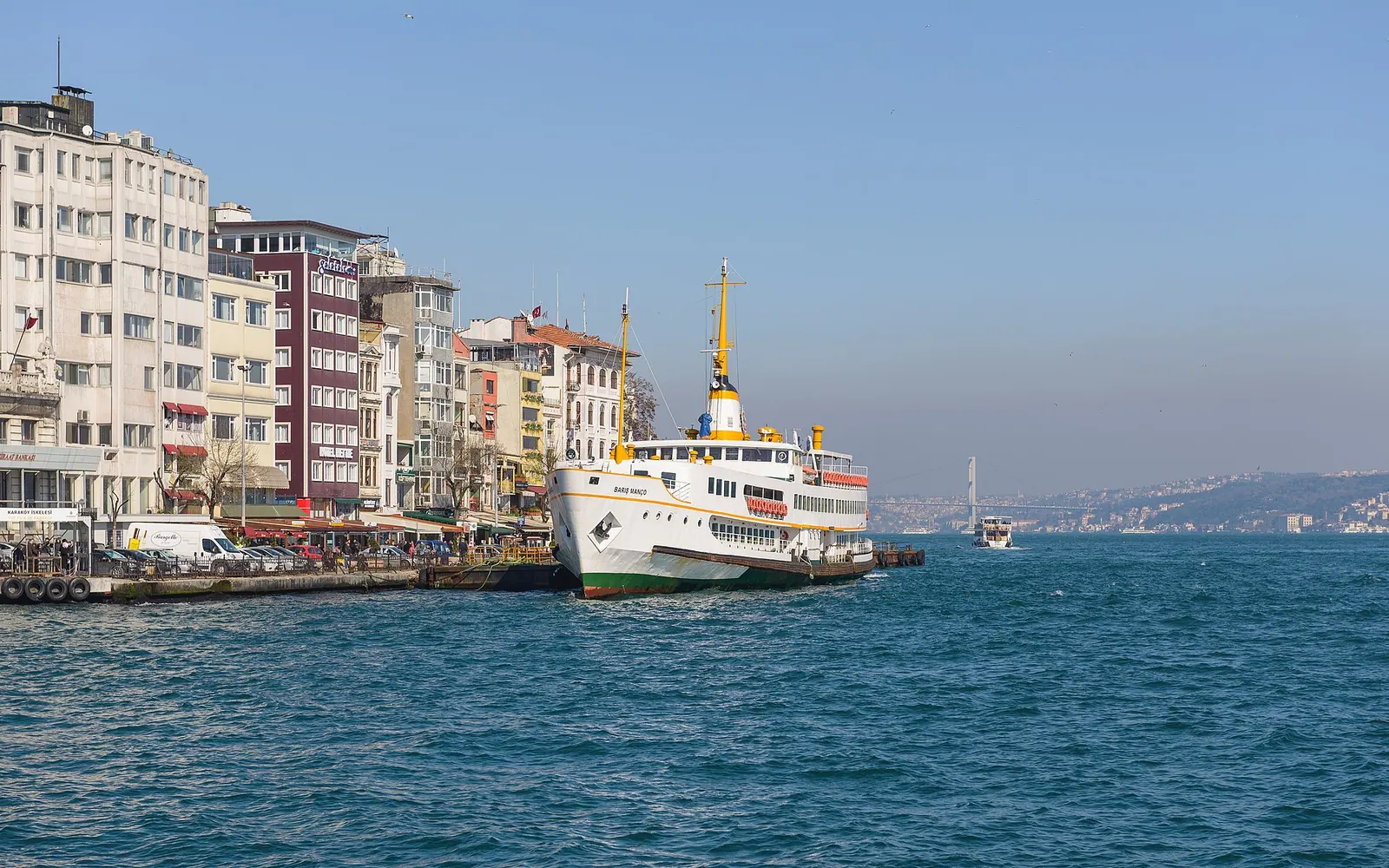 Barış Manço at Karaköy Iskelesi, Karaköy, Istanbul.