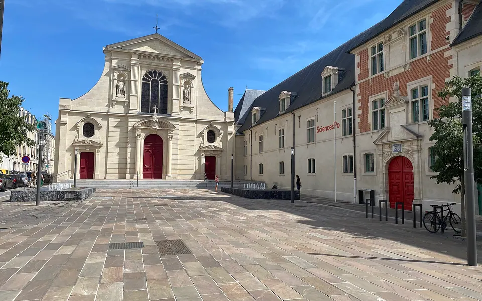 Former Jesuit College on Place Museux in Reims, France, now seat of Sciences Po Reims