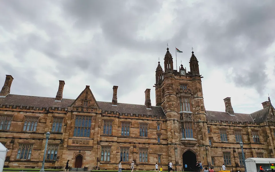 The Quadrangle in the University of Sydney at daytime